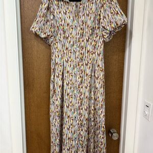 MELLODAY Colorful Abstract Maxi Dress